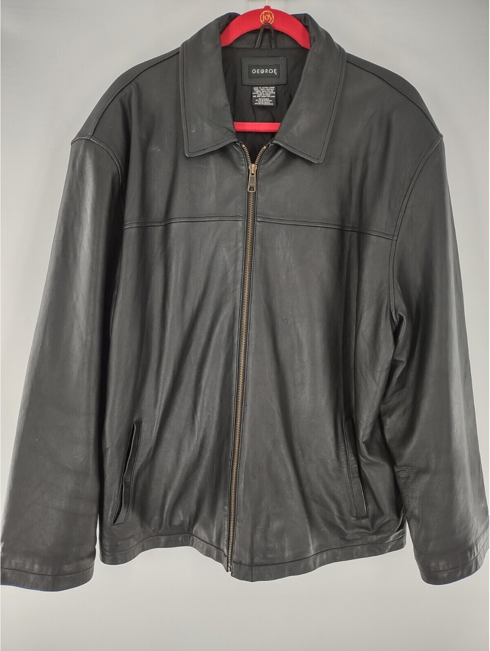 George Men's Extra Large Leather Coat 079